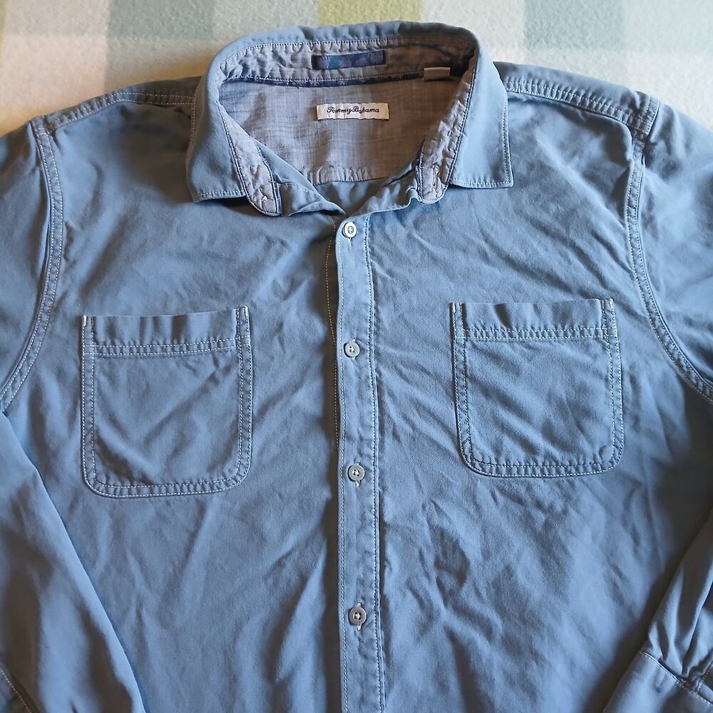 tommy bahama mens 2xl long sleeve Cotton Blend